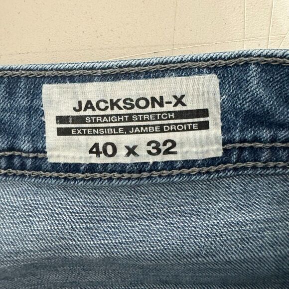 Buffalo David Bitton Jeans Mens 38x30* Blue Jackson X Straight Stretch Denim A - Picture 4 of 11